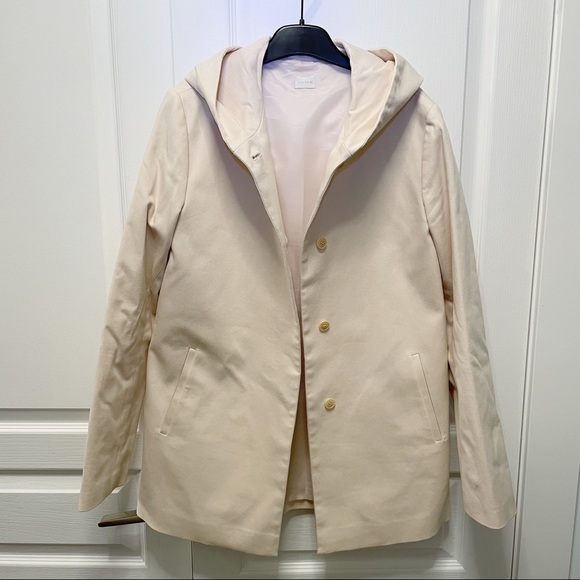 Cream A-line Spring/ Fall Coat - Picture 3 of 9